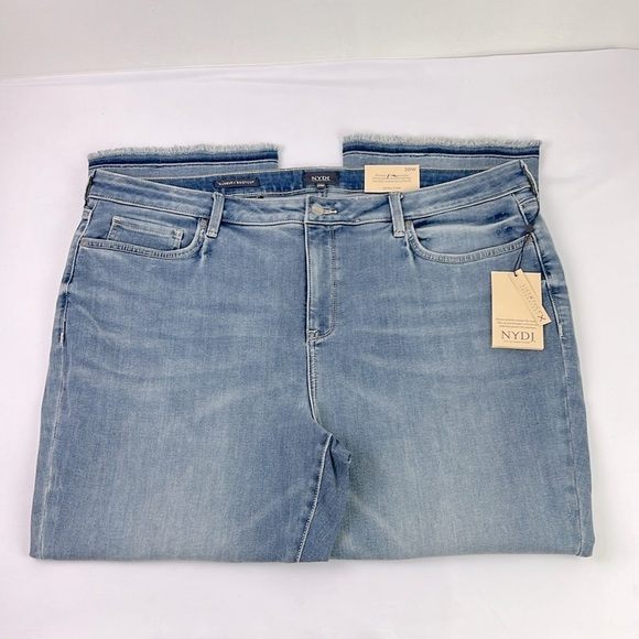 NYDJ New Women’s 20W Lift x Tuck Barbara Bootcut Ankle Fray Hem Stretchy Jean - Picture 2 of 10